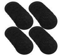WRITWAA 30 Unidades Parches Circulares de Cuero Negro Material de Felpa con Base Lisa para Manualidades Diy Ideales para Bolsos y Vaqueros en Creación de Joyería