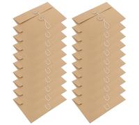 WRITWAA 30 Unidades Sobres de Archivo de Papel Kraft con Cierre de Cordón, Carpeta de Bolsillo para Proyectos, Multipropósito y Profesional para Uso en Casa y Oficinas