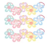 WRITWAA 30piezas Coletero Pelo de Conjunto de Lazos Cabello Flores de Colores Elásticos Suaves para Bebés y Pequeñas Bandas Elásticas Cabello para Niñas