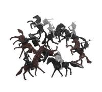 WRITWAA 32 Piezas Figuras con Soldados y Caballos para Coleccionistas de Miniaturas Resistentes para Historia Interactiva