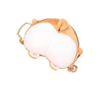 WRITWAA 3piezas Bolso De Hombro De Corgi De Peluche para Monedas Mochila De Animal para Estudiantes Bandolera Cruzada Creativa para Niñas