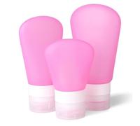 WRITWAA 3piezas Botellas De Embalaje De Silicona Contenedores De Viaje De Juego De Botellas De Silicona Para Líquidos De Tocador Portátiles