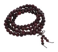 WRITWAA 3piezas Cuentas de Oración Budistas de Madera de Buda Tibetano Cuentas de Sándalo Cadena de Eslabones Pulsera de Oración para Mujer para Meditación