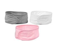 WRITWAA 3piezas Diadema de Doble para Maquillaje Envoltura Cabello de Spa Toalla de Esponja Cuidado Piel para Lavarse la Cara Yoga y Deporte