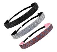 WRITWAA 3piezas Diademas Elásticas Para Yoga y Ejercicio Sin Usar Color y Deportivas Para Mujeres y Niñas