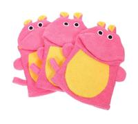 WRITWAA 3Piezas Guantes de Esponja Bañar Cepillos Exfoliantes Shower Masajes y Limpieza Infantil