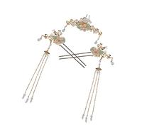 WRITWAA 3piezas Horquillas Borlas Cabello Estilo Antiguo Colores Surtidos Para Ceremonias Tradicionales y Fiestas De Tema Histórico