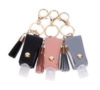 WRITWAA 3piezas Llavero Botella De De Manos Botella De Líquido De Viaje Pequeña Rellenable Para Champú Loción y Jabón Viajes