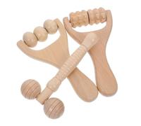 WRITWAA 3piezas Masajeador Facial De Madera Reutilizable Para Cuidado De Piel Herramienta De Belleza Facial Para Cuello y Rostro Masaje