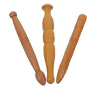 WRITWAA 3piezas Palos Raspador de Masaje de Madera para Reflexología Podal y Acupresión Herramienta de Masaje de Pies y Manos para Terapia de Puntos Gatillo Casa