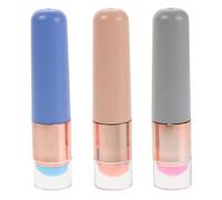WRITWAA 3piezas Pinceles De Silicona Para Uñas Aplicador Cromado Pincel Para Labios Bolígrafo Para Estampar Uñas Francés