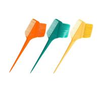 WRITWAA 3piezas Pinceles Para Teñir El Cabello Aplicador De Tinte Doble Cara Diseño Práctico Fácil De Transportar y Guardar