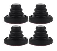 WRITWAA 4 Almohadillas de Silicona Negras para Amortiguar Golpes de Puertas de Coche, Autoadhesivas, Anticolisión, Protector de Parachoques, Cojines Absorbentes para Reducción de Ruido