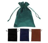 WRITWAA 4 Bolsas De Terciopelo Con Cordón Para Guardar Joyas De Gamuza Pequeñas Con Cordón Y Suaves