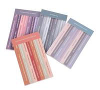 WRITWAA 4 Calcomanías de citas de celebridades pegatinas literarias pegatinas para agenda pegatinas autoadhesivas diario pegatinas etiqueta del cuaderno del libro de recuerdos Papel