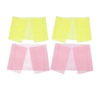 WRITWAA 4 esponjas africanas suaves: esponja de red de baño de nailon reutilizable, cepillo exfoliante portátil para frotar en saunas, viajes largos para hombres y mujeres.