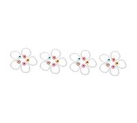 WRITWAA 4 Juegos Anillo De Ojo Azul Pendientes Anillos De Traje Peluches Iridiscente Felpa Adornos De Espejo Retrovisor Varita Estrella Varita Mágica Anillos De Amistad Resina 5 Piezas * 4