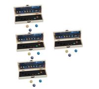 WRITWAA 4 Juegos Decoración De Planetas Del Solar Decoración Del Espacio Decoración Del Planeta Planetas De Naturales Muestra De Planeta Cristal