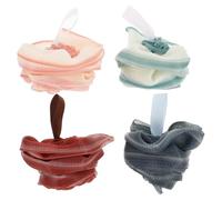 WRITWAA 4 Piezas Bola De Baño Flor De Baño Ducha Esponja Hombres Fregador De Espalda Para Ducha Depurador De Ducha Depurador De Cuerpo Paquete Múltiple De De Ducha Educación Física