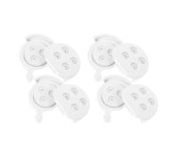 WRITWAA 4 Piezas Conector de Cerraduras de Mesa de Plástico Blanco Resistente Hebilla Segura para Escritorios y Comedores en Espacios de Oficina