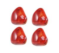 WRITWAA 4 Piezas de Ágata Sardónice Natural Piedras Irregulares de Palma, Ideales para Meditaciones y Reiki, Diseño Único y Pulido para Bienestar Mental Color Aleatorio