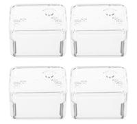 WRITWAA 4 Piezas de Caja de música: Kit de Caja de música DIY con Cubierta Transparente - Soporte de Mecanismo de manivela fácil de Montar para proyectos de Bricolaje