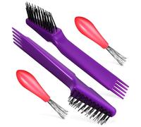 WRITWAA 4 Piezas De Limpiador De Peines Cepillos Cepillos De Limpieza Para El Cabello Peines Herramientas De Limpieza Para El Cabello Plumero Para Fregar El
