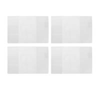 WRITWAA 4 Piezas Funda Protectora de Pvc Transparente para Cuaderno A6, Ajuste Ceñido y Portátil, Adecuado para Agenda y Uso en Oficina o Estudio, Color Blanco