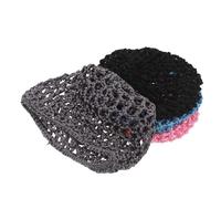 WRITWAA 4 Piezas Gorra de Malla Calada para Dormir Gorro de Crochet Gorro Suave para Dormir de Rayón Obsequio para Mujer