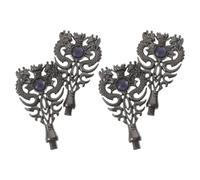 WRITWAA 4 Piezas Herramienta para Sellos de Lacre con Mango Doble Dragón para Manualidades DIY para Sellar Sobres con Cera y Crear Diseños Personalizados