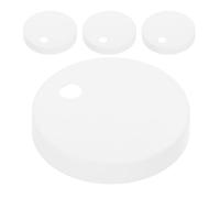 WRITWAA 4 Piezas Tapa para Inodoro de Plástico Blanco Compatibilidad y Protección Completa, Adecuado para Baño y Hoteles, Cubiertas Decorativas para Pernos de Montaje