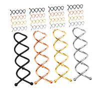 WRITWAA 40 Piezas Spiral Hair Pins Metal Hair Bun Clips With Rounded Tips For Women Spiral Bun Holder In Elegant Colors For Daily Styling And Special Occasions