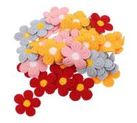 WRITWAA 40 Unidades Parches Bordados de Flores de Tejido Patrones Cosidos a Mano para Proyectos de Costura y Accesorios DIY en Ropa y Decoración del Hogar
