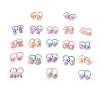 WRITWAA 40piezas Mini Bandas Para Cabello Gomas Elásticas Decoración Pelo Coleteros Navidad