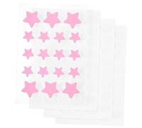 WRITWAA 4hojas Parche Acné Estrellas Rosa Parches Faciales Para Granos Cubre Granos Hidrocoloides Cuidado Piel