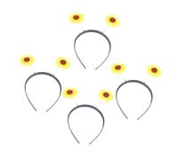 WRITWAA 4piezas Aro De Pelo Girasol Decoración Festiva Para Cumpleaños Despedidas De Soltera