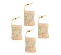 WRITWAA 4piezas Bolsa De Jabón Mano Cordón De Malla Exfoliante Para Baño Bolsa Para Jabón Sólido Limpia Eficazmente