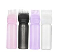 WRITWAA 4piezas Botellas De Champú Con Peine Para Raíces Botellas Aplicadoras De Tinte Cabello Para Para Teñir El Cabello