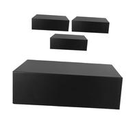 WRITWAA 4piezas Caja De Obsequio Plegable Magnética Caja Con Tapa Magnética Negras Para Envolver Para San Valentín Cumpleaños Bodas Damas De Honor Padrinos De Boda Propuesta De