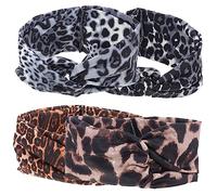 WRITWAA 4piezas Diademas De Yoga Estampado De Bandas Elásticas Cabeza Decoración Para Chicas