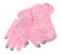WRITWAA 4piezas Guantes de Gel Hidratantes Calcetines para Pies Secos y Agrietados para Mujeres y Niñas Spa