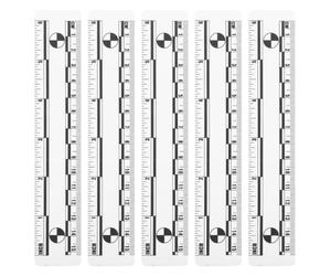 WRITWAA 5 marcadores de evidencia macro para fotos con escala fotográfica | Regla magnética forense para investigación y fotografía | Herramienta de medición