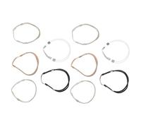WRITWAA 5 Pares Cinta Elástica Desmontable para Calzado de Mujer Pedrería, Fácil de Colocar y Quitar, Adecuado para Eventos Nocturnos y Diversas Ocasiones