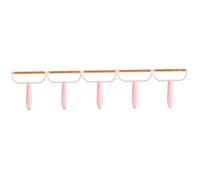 WRITWAA 5 Piezas afeitadora de terciopelo limpieza agente de mudanzas alfombra cabello herramienta para quitar pelusas afeitadora manual para ropa el plastico rosa