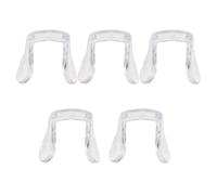 WRITWAA 5 Piezas Almohadillas de Silicona y Textura Suave Diseño de Tornillo Inferior Ma-14 Estructura Curva Reforzada para Gafas para Uso Diario y Clima Caluroso