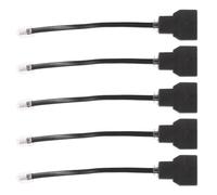 WRITWAA 5 Piezas Divisor Adaptador de Cable Telefónico de 2 Vías Filtro de Reducción de Ruido, Conector Abs y Cobre para Oficina, Transmisión Estable y Cambio de Línea