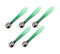 WRITWAA 5 Piezas palillo de la belleza del ojo espátula de masaje ocular facial eye massager eye cream masajeador de ojos palo de belleza de salón varita de masaje de ojos Aleación de zinc