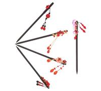 WRITWAA 5 Piezas Palo de cabello chino Horquillas chinas tradicionales horquilla oriental accesorios para el cabello dama de honor