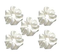 WRITWAA 5 Piezas Traje de banda para el cabello Softle de de de cuerdas suaves banda de cabello de seda coletero de satén coleteros de seda