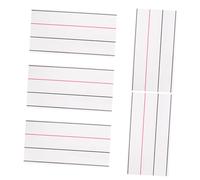 WRITWAA 5 Piezas Whiteboard Magnetic Sticker Sentence Strips Lined Dry Erase Tape For Teacher Classroom Writing Support Phonics Practice